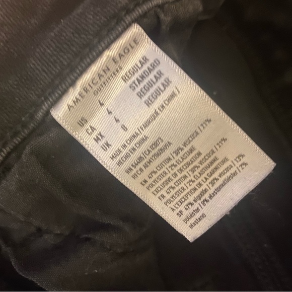 Black High Waisted American Eagle Jeans - Picture 2 of 3